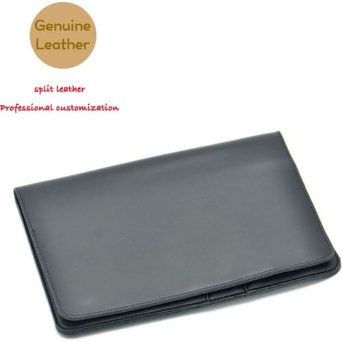 Multi-function briefcase style super slim sleeve pouch cover,Genuine leather tablet sleeve case for iPad 9.7 2018