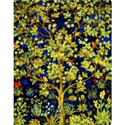 Painting By Numbers DIY Dropshipping 40x50 50x65 60x75cm Happiness Tree Scenery Handmade For Living Room Wall Decor Oil Painting