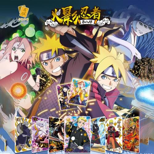 NEW Card Naruto Anime Periphery SSP Rare Card Uzumaki Uchiha Sasuke Haruno Sakura Cartoon Figure Card Kids Collect Toy Cards