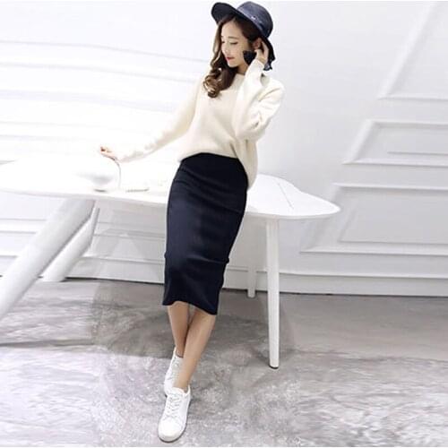 New Simple Ladies Skirt Slim Body Bag Hip Skirt Temperament Skirt Fashion Split Skirt For Women