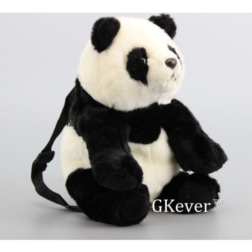 32cm Plush Panda Backpack Plush Toys Doll Peluche Cute Panda Stuffed Animals Toys Women Girl Kids Christmas Birthday Gift