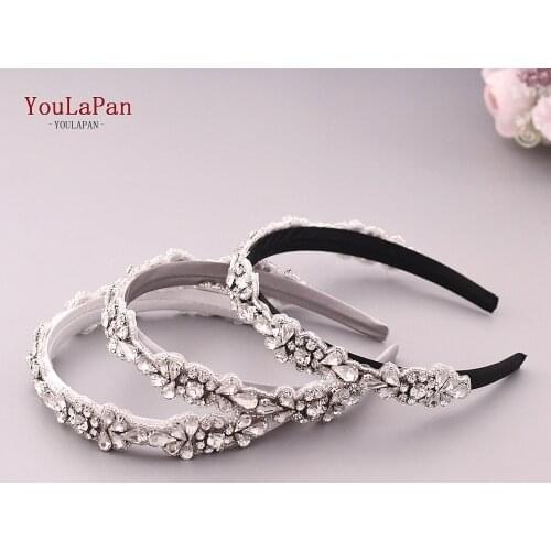 YouLaPan S235-FG Wedding Hair Accessories baroque rhinestone headband wedding headdress wedding hair decoration for women