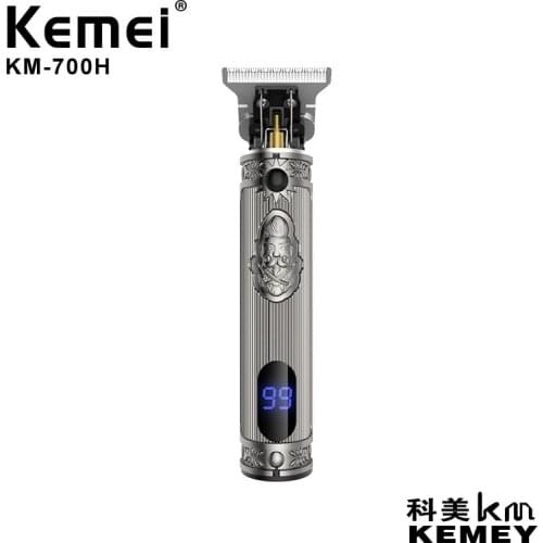 Kemei Professionele Tondeuse Baard Trimmer Mannen Tondeuse Lcd Digitale Display Cordless Kapsel Elektrische Scheermes KM-700H