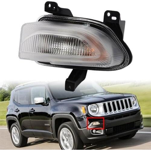 Clear Auto Front Park Turn Signal Lamp Light For Jeep Renegade 2015 2016 2017 2018 Right Side 68256431AA