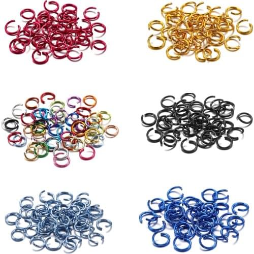 300pcs/bag 6 8 10 mm Colorful Open Jump Rings Split Jump Ring Connector For Diy Jewelry Making Findings Accessories Supplies
