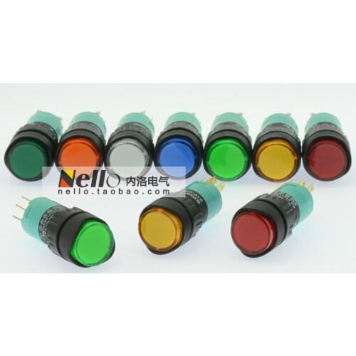 [SA]EMA 16mm illuminated pushbutton switch self-resetting 01P-CM40.Q1P round LED lights 1a1b--10pcs/lot
