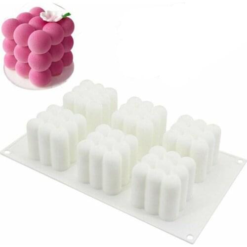 3d Pan Silicon Molds Diy Geometry Large Silicone Cake Mold Square For Cake Baking Moulds Decorating Tools