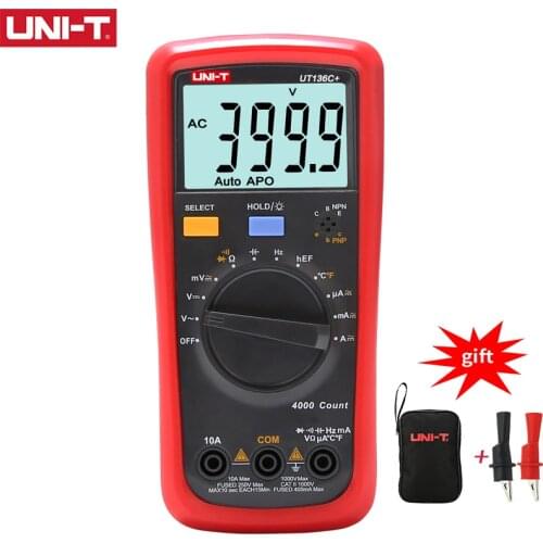 UNI-T UT136C+ high precision digital multimeter AC and DC voltage and current ohm diode frequency automatic range UT136B