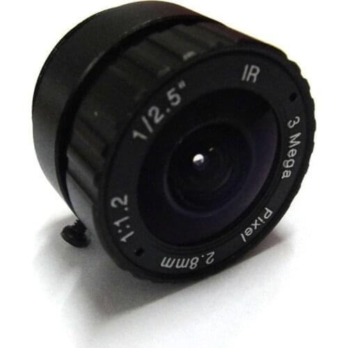 X4pcs HD 1/2.5" 3MP 2.8mm CCTV Lens CS mount IR wide angle 115 degrees for IP Camera