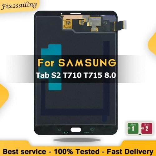 100% Tested Repair Screen For Samsung GALAXY Tab S2 8.0 2015 T710 WiFi T715 3G SM-T710 LCD Display Touch Screen Digitizer Tablet