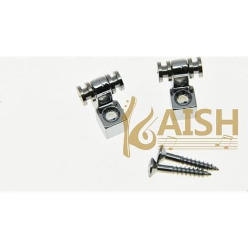 2x Guitar String Retainer Guitar Roller String Trees Chrome