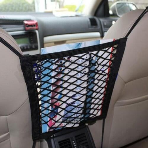 30*25cm Car Organizer Seat Back Storage Elastic Car Mesh Net Bag Between Bag Luggage Holder Pocket Car Styling for Auto Vehicles
