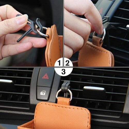 Car Air Vent Dashboard Tidy Hanging Leather Organizer Box for Buick Regal Lacrosse Excelle GT/XT/GL8/ENCORE/Enclaves/Envision
