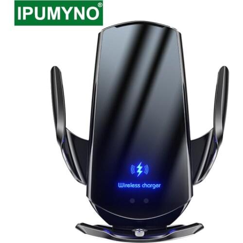 Wireless Charger Car Mobile Phone Holder Bracket 15w Magnetic Support Automatic Telephone Clip Stand Accessories For Iphone 12