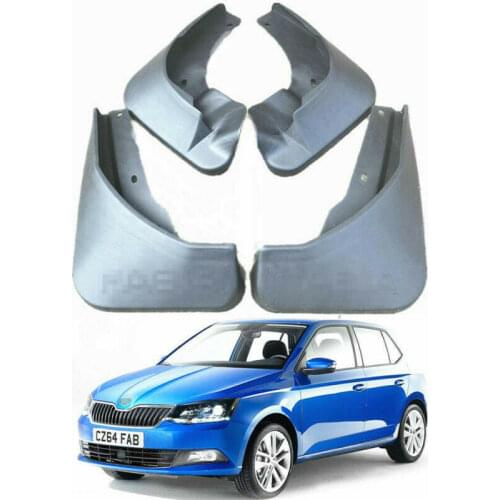 4PCS Car Mud Flaps For Skoda 2014-2018 Fabia MK3 (NJ5 Hatchback Splash Guards Mud Flap Mudguards FenderS 2015 2016 2017