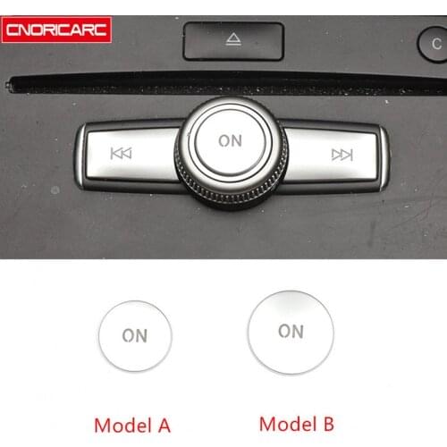 Central Volume Multimedia Switch Button Sequin Decoration Cover Trim Car Styling For Mercedes Benz W204 C180 E260 ML350 GLK200