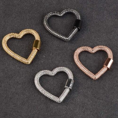 Chanfar DIY Creative Multicolor Pendant Carabiner Fasteners Screw Lock Clasps Accessories For DIY Mesh Chains Pendant Jewelry