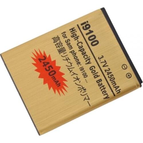 Ciszean 10pcs /lot 2450mAh Gold Replacement Battery For SamSung galaxy S II S2 GT-i9100 I9103 i9050 B9062 I9108 M340S Batteries