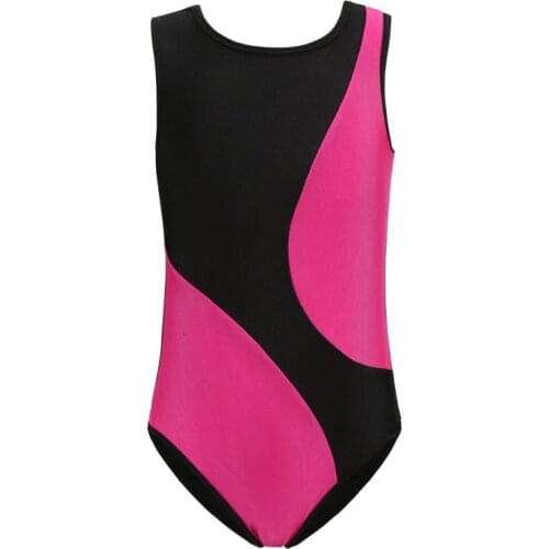 Girls kids Gymnastics Suit Breathable Sleeveless Soft Gymnastics Cloth Body Suit collant artistic rhythmic gymnastic Dance Suit