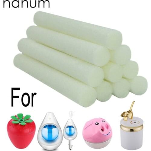 Nanum Essential Oil Diffuser filter Sponges Refill Sticks Car air freshener Wick for Car Pig Strawberry Cat Aroma Humidifier