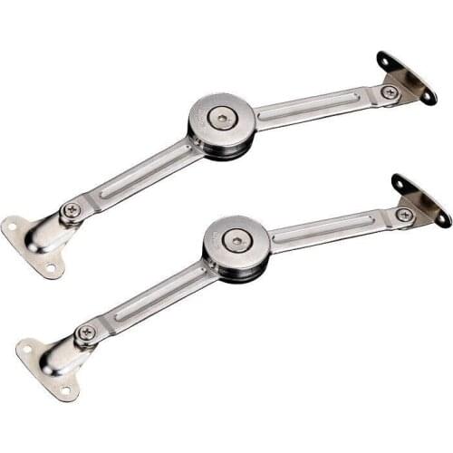 4Pcs Hydraulic Randomly Stop Hinges Kitchen Cabinet Door Support Rod Adjustable Hinge Furniture Wardrobe Lift Up Flap Stay Hardw