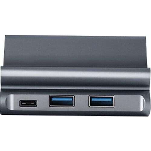 HOT-USB C Hub Type C Docking Station Phone Stand 4K HDMI-Compatible USB 3.0 RJ45 for Huawei Samsung