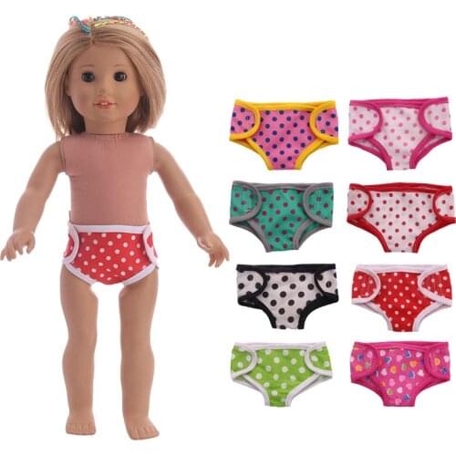 Doll Clothes Underwear Panties For 18 Inch American of Girl`s Doll&43Cm Born Reborn Doll For Our Generation Baby Girl`s Toy DIY