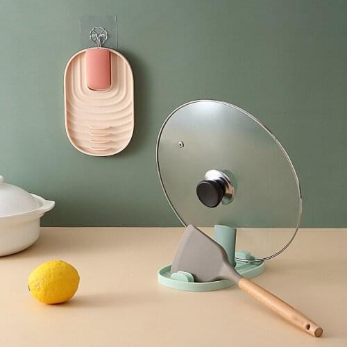 Spatula Ladle Shelf Spoon Rest Pot Lid Holder Rack Cover Strainer Pad Multifunction Stand Containers Kitchen Tools Cocina Home