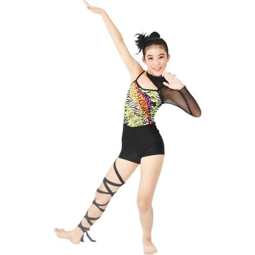 MiDee Acrobat Dance Costume Jazz Jumpsuit Gymnastic Outfits Competition Wear Unitard Polo Clothing