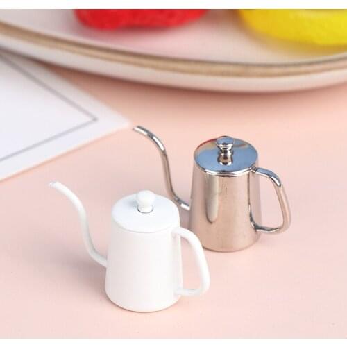 MINI Cute Kettle Simulation Teapot Model Toys for Doll House Decoration 1/12 Dollhouse Miniature Accessories