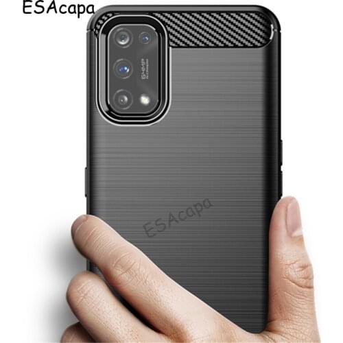For OPPO Realme 7 Pro 7i phone cases Carbon Fiber silicone TPU Phone Case For Realme C17 Norzo 20 Pro 6 6S Soft Bumper Cover
