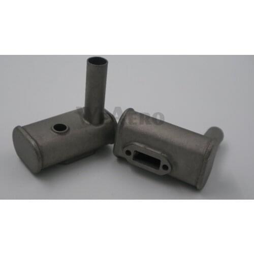 RCGF Genuine Parts! 2 Pieces Exhaust Pipe for RCGF 21cct Dual Cylinder Gasoline engine