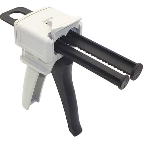 50ML AB Epoxy Glue Gun Applicator Glue Adhensive Gun Mixed 1:1 and 2:1 Two Component AB Glue Dispensing Gun Hand Tools