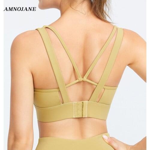 Bralette Top Women Yoga Bra Push Up Adjustable Sport Bras Women Workout Tank Tops Shockproof Bra Without Frame Crop Top Female