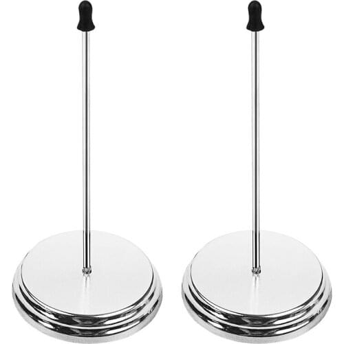 Restaurant Receipt Holder,Receipt Holder Spike, Check Spindle, 3 Inch Round Base, Desk Straight Rod 5.6 Inch Long 2-Pack
