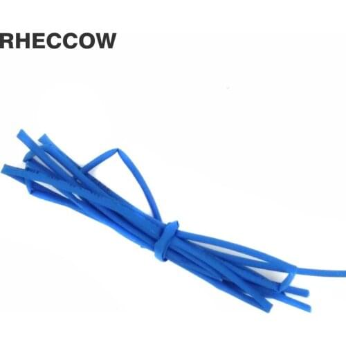 RHECCOW 50M dia=1mm 600V 2:1 Blue Heat Shrink Tube Tube Heat-Shrink Tubing Wire Wrap Insulation Materials