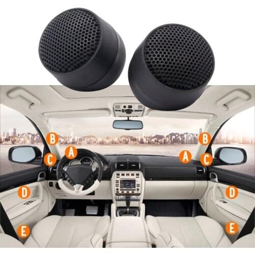 U90C 1 Set Car Subwoofer Vehicle Door Auto Tweeter Stereo Music Treble Sound Amplifier Horn Frequency Hifi Speakers