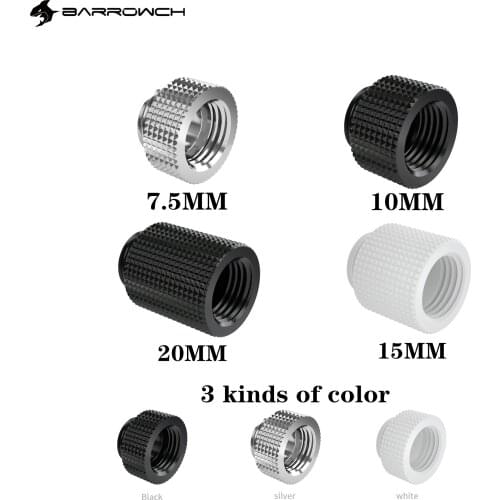 Barrowch G1/4 Male to Female Extender 7.5mm/10mm/15mm/20mm FBNYZ-G7.5/FBNYZ-G10/FBNYZ-G15/FBNYZ-G20