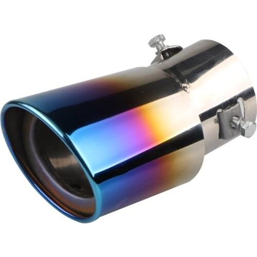 Universal Superior Car Exhaust Muffler Tip Round Stainless Steel Pipe Chrome Exhaust Tail Muffler Tip Pipe