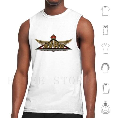 Avro Vintage Tank Tops Vest Cotton Avro Vintage Lancaster Arrow British Planes Collectable Flying Birthday Fathers Day