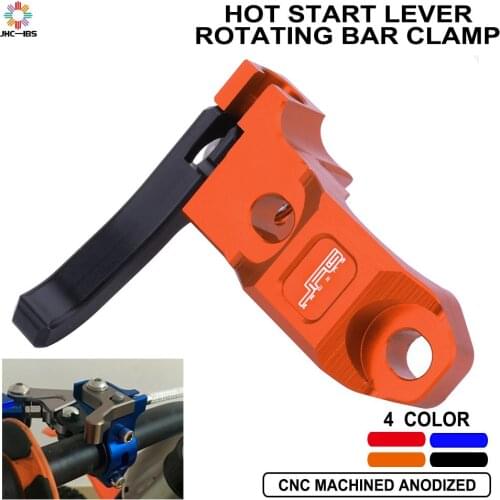 Motorcycle CNC Rotating Bar Clamp Hot Start Lever For HONDA KAWASAKI SUZUKI YAMAHA CR CRF YZ WR 250F 450F 250 CRF450X CRF250R KX