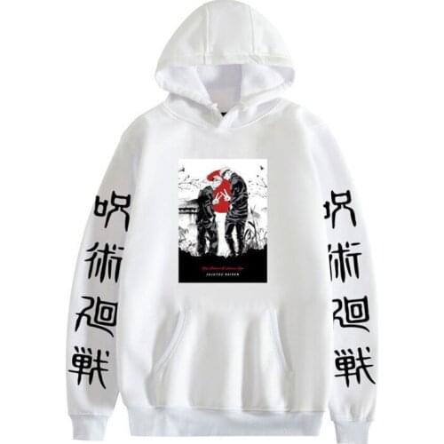 Japanese Anime Manga Jujutsu Kaisen Hoodies Megumi Hoodie Cartoon Streetwear Gojo Satoru Yuji Itadori Sweatshirt Male Unisex