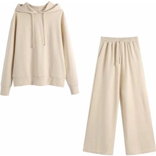 Women Hoodies Suits Set Fashion Spring Autumn Tracksuit Thick Suit Two Piece Sets Crop Hoodies Sweatshirts Sweatpants Sport Sets