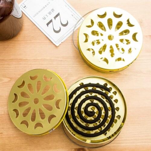 1PCS Mosquito-repellent Incense Safe Burner With Hollow Cover Repellent Box Aromatherapy Rack Mosquito Coil Holder Tray
