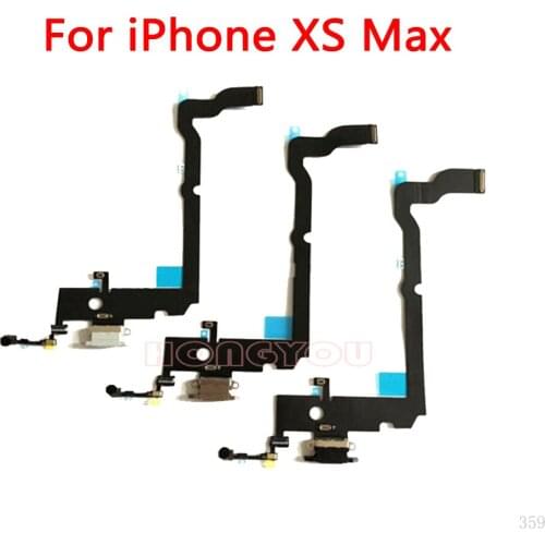 10PCS/Lot For iPhone XS Max XSMax USB Charging Dock Charge Socket Port Jack Plug Connector Flex Cable