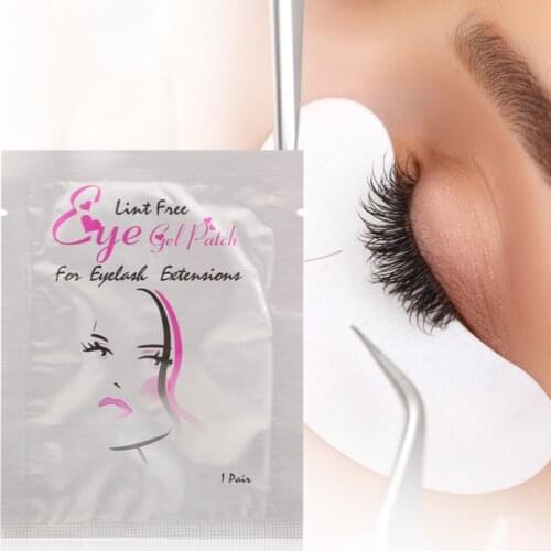 100pairs Eyelash Extension Paper Patches Grafted Eye Stickers Eyelash Under Eye Pads Eye Paper Patches Tips Sticker Grafting