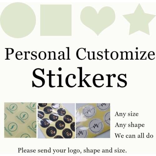100pcs Custom Printed Advertising Seal Sticker Trademark Logo Wedding Takeaway Box QR Code Personalized Design Birthday Label