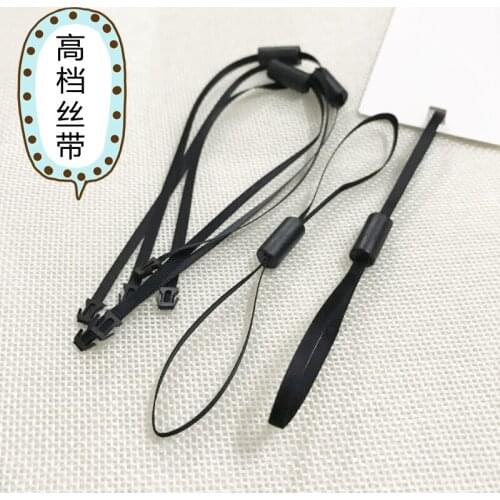 500pcs Double Plug Ribbon Tag Seal Garment Tags Hang String plastic Snap Lock Pin Loop Fastener Hook Ties Accessories L=25cm