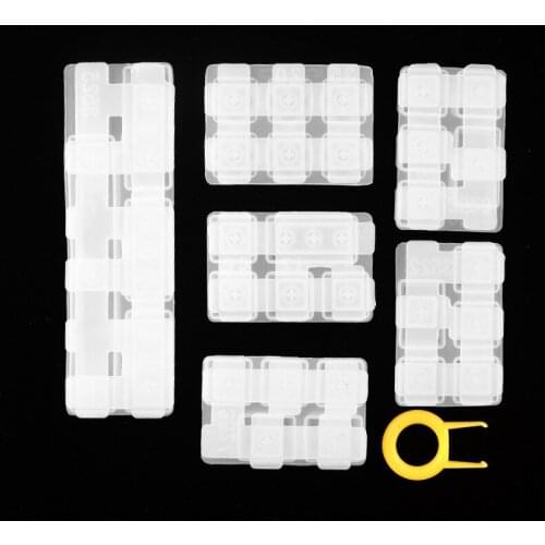 7pcs DIY Mechanical Keyboard Key Cap Silicone Mold UV Crystal Epoxy Molds Handmade Crafts Making Tools