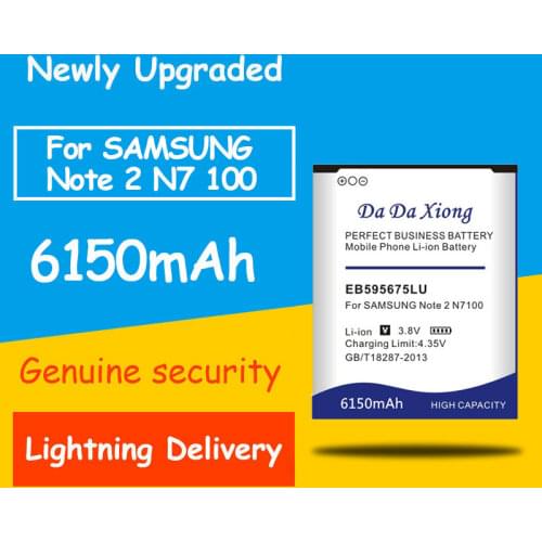 6150mAh EB595675LU Battery for Samsung Galaxy Note2 N7100 E250 LTE N7105 N7102 GT-N7105 SHV-E250 T889 L900 Verizon i605 battery